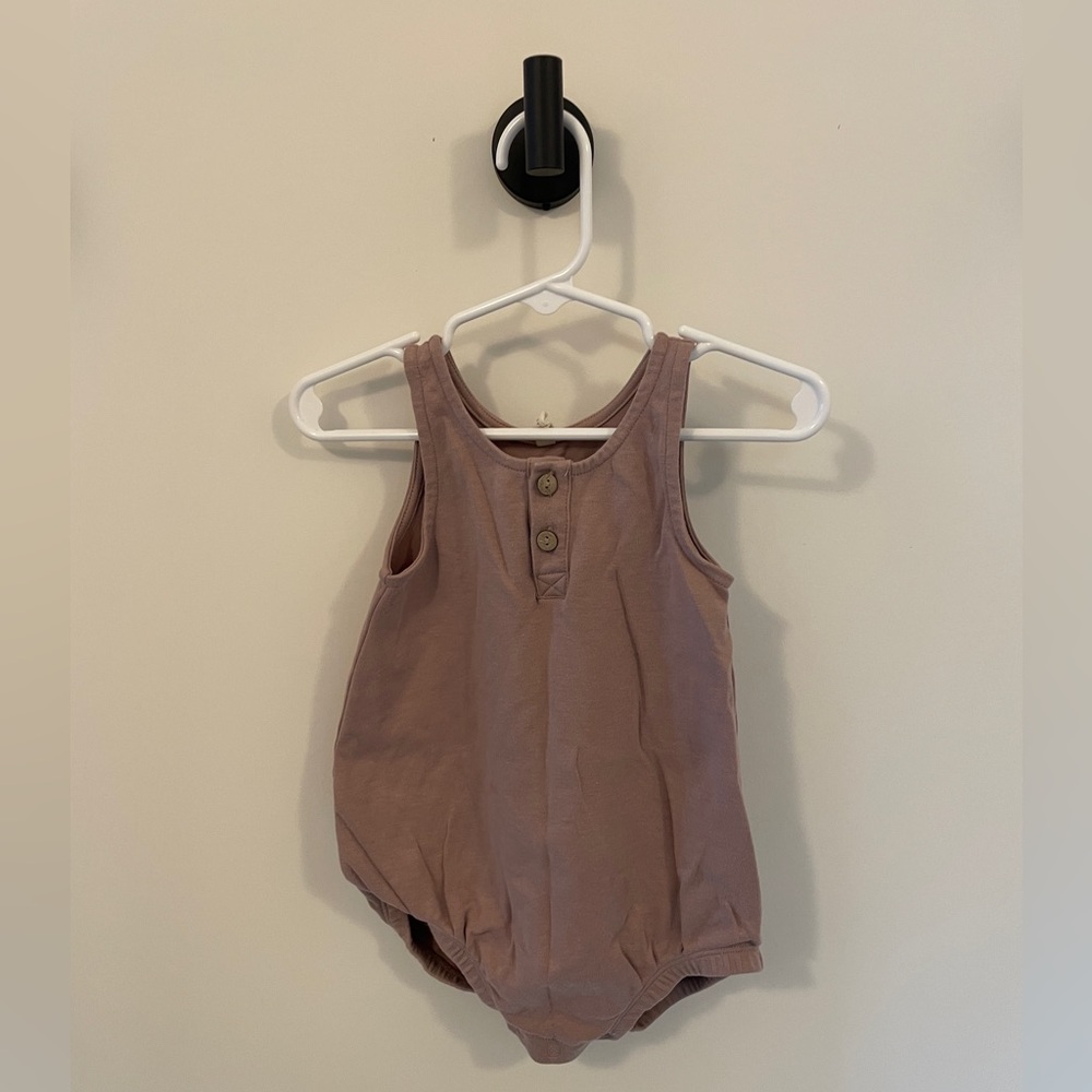 Quincy Mae 18-24 month tank onesie light purple